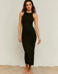 Robe Midi e Basique avec Fente Latérale^Tally Weijl Fashion