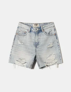 Short Bermuda Destroy Taille Haute^Tally Weijl Sale