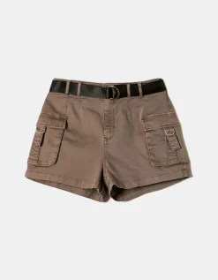 Short Brun Cargo Taille Haute^Tally Weijl Sale