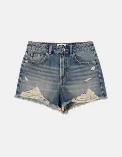 Short en Denim Taille Haute - Mom Short^Tally Weijl Sale