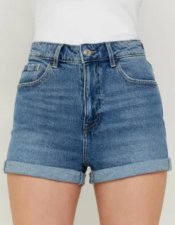 Short en Denim Taille Haute - Mom Short^Tally Weijl Discount