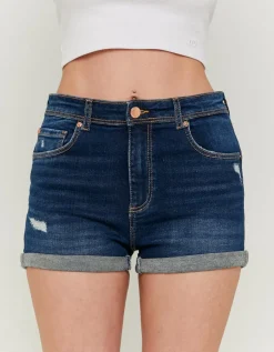 Short en Denim Taille Moyenne à Effet Push-Up^Tally Weijl Fashion