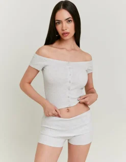 Short Plissé Basique Clair^Tally Weijl Clearance