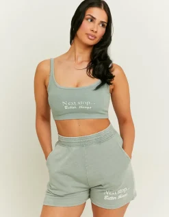 Short Sporty Khaki Imprimé^Tally Weijl Fashion