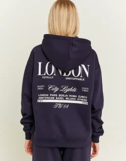 Sweat à Capuche Oversize Style Universitaire^Tally Weijl Outlet