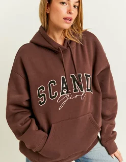 Sweat Brun Oversize avec Imprimé^Tally Weijl Discount