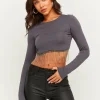 Top à manches longues avec strass^Tally Weijl Outlet