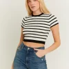 Top ajusté rayé en maille^Tally Weijl Fashion