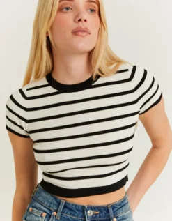 Top ajusté rayé en maille^Tally Weijl Fashion