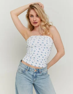 Top Bandeau Basique à Fleurs^Tally Weijl New