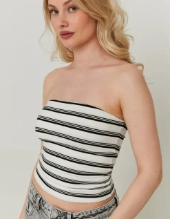 Top Bandeau Basique Rayé^Tally Weijl Fashion