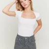 Top Basique avec Ourlets en Dentelle^Tally Weijl Hot