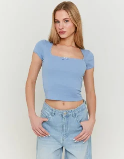 Top Basique avec Ourlets en Dentelle^Tally Weijl Outlet