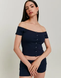Top Epaules Nues, Dos Boutonné^Tally Weijl Online