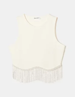 Top Court Avec Détails En Strass^Tally Weijl Clearance