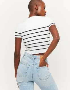 Top en maille ajusté rayé^Tally Weijl Online