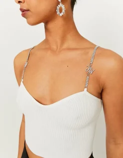 Top en maille bretelles strass^Tally Weijl Online