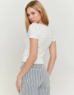 Top Floral avec Taille Froncée^Tally Weijl Hot