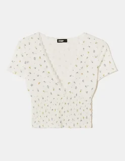 Top Floral avec Taille Froncée^Tally Weijl Hot