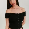 Top Epaules Nues, Dos Boutonné^Tally Weijl Hot