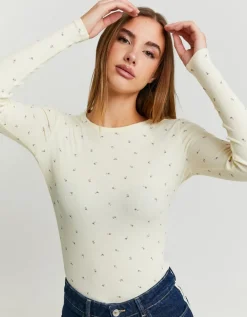 T-Shirt Basique à Imprimé Floral^Tally Weijl Clearance