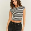 T-Shirt Basique Ajusté Rayé^Tally Weijl Clearance