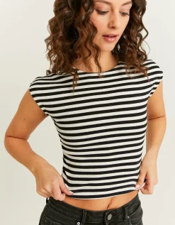 T-Shirt Basique Ajusté Rayé^Tally Weijl Clearance