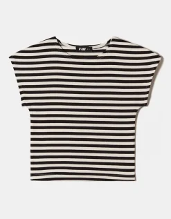T-Shirt Basique Ajusté Rayé^Tally Weijl Clearance