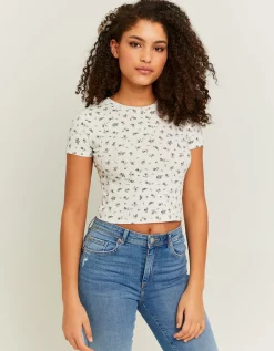 T-shirt basique court à fleurs^Tally Weijl Best