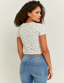 T-shirt basique court à fleurs^Tally Weijl Best