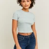 T-shirt basique court et rayé^Tally Weijl Clearance