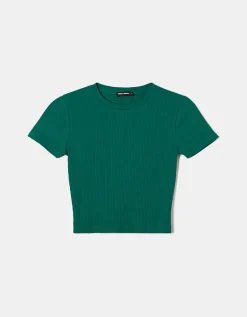 T-shirt basique côtelé^Tally Weijl Discount