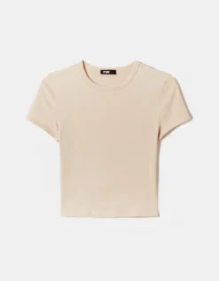 T-shirt basique côtelé^Tally Weijl New