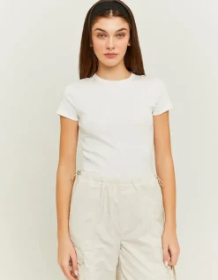 T-shirt basique côtelé^Tally Weijl Clearance