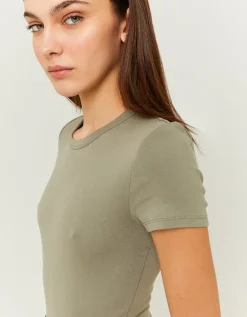 T-shirt basique côtelé^Tally Weijl Outlet