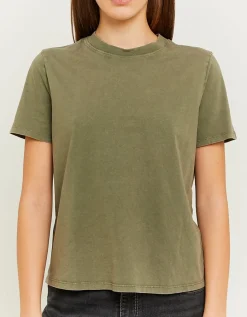 T-shirt basique effet délavé acide gris^Tally Weijl Outlet