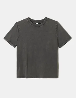 T-shirt basique effet délavé acide kaki^Tally Weijl Clearance