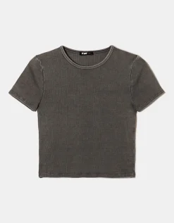 T-shirt basique effet délavé acide gris^Tally Weijl Online