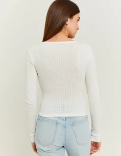 T-shirt basique pointelle^Tally Weijl Clearance
