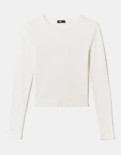 T-shirt basique pointelle^Tally Weijl Clearance