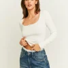 T-Shirt Basique avec Détail Dentelle^Tally Weijl Discount