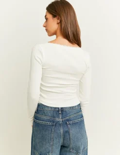 T-Shirt Basique avec Détail Dentelle^Tally Weijl Discount