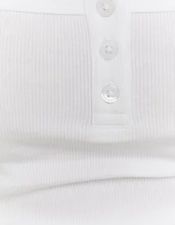 T-Shirt Basique avec Boutons^Tally Weijl Hot