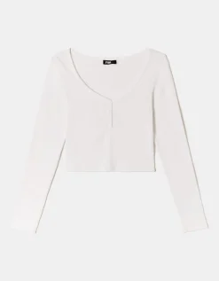 T-Shirt Basique Boutonné^Tally Weijl Sale