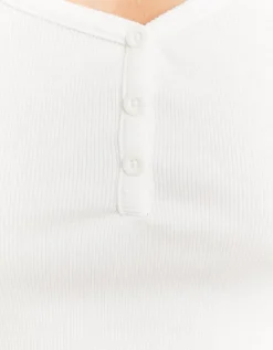 T-Shirt Basique Boutonné^Tally Weijl Sale