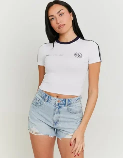 T-Shirt Blanc Imprimé^Tally Weijl Clearance