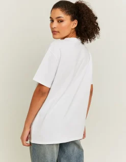 T-shirt imprimé ample et strass^Tally Weijl Fashion