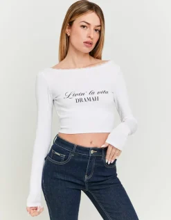 T-Shirt Imprimé Dos Nu^Tally Weijl Clearance
