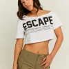 T-Shirt Imprimé Épaules Dénudées^Tally Weijl Discount