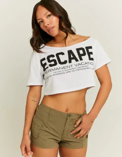 T-Shirt Imprimé Épaules Dénudées^Tally Weijl Discount